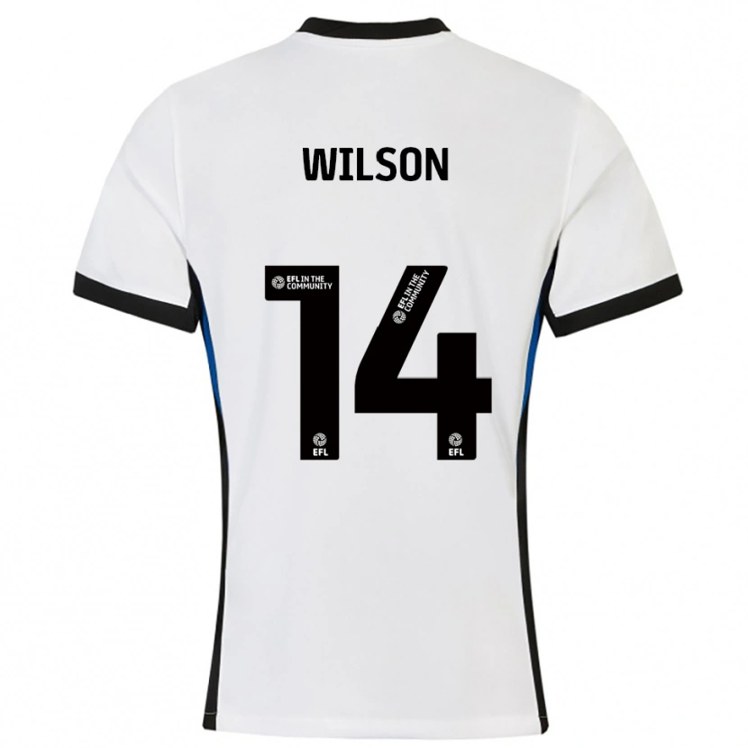 Danxen Kinderen Siobhan Wilson #14 Wit Blauw Uitshirt Uittenue 2025/26 T-Shirt