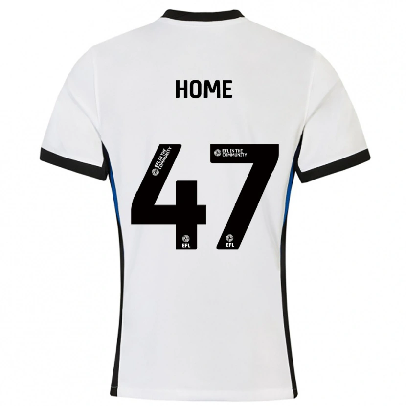 Danxen Kinderen Josh Home #47 Wit Blauw Uitshirt Uittenue 2025/26 T-Shirt