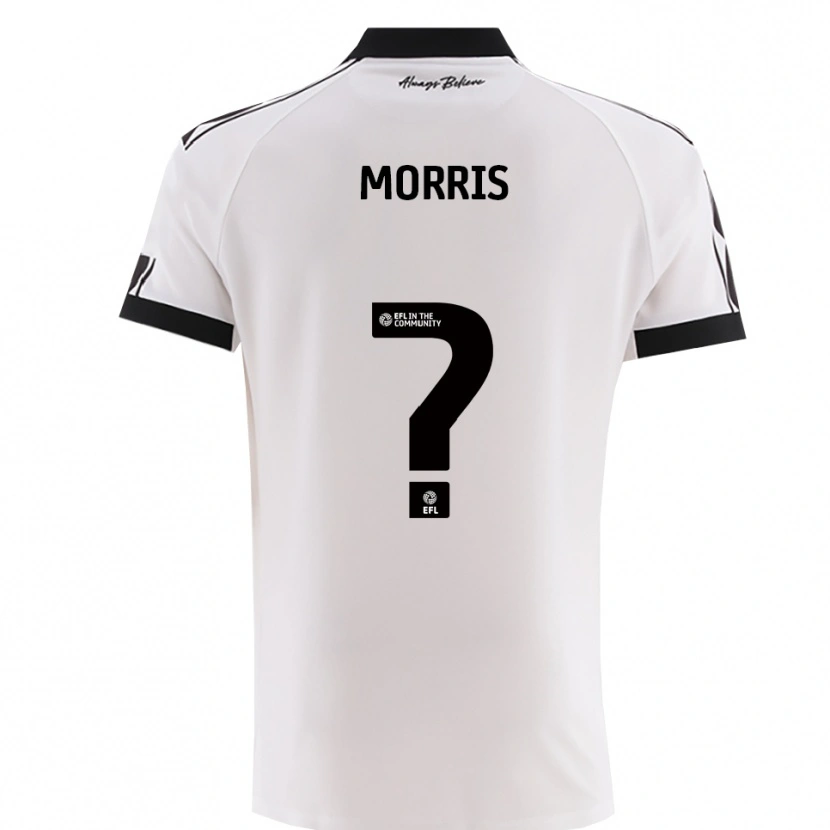 Danxen Kinderen Matt Morris #0 Wit Zwart Uitshirt Uittenue 2025/26 T-Shirt