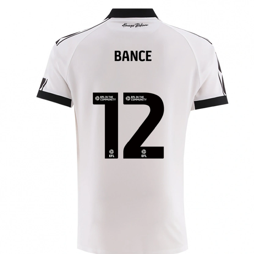 Danxen Kinderen Libby Bance #12 Wit Zwart Uitshirt Uittenue 2025/26 T-Shirt