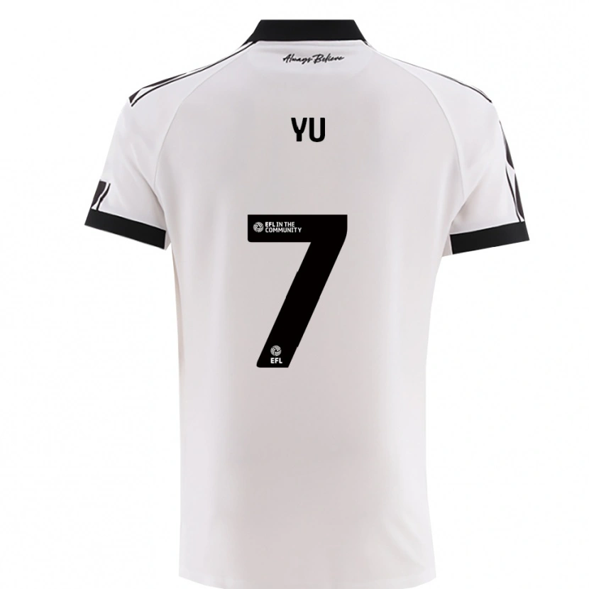 Danxen Kinderen Yu Hirakawa #7 Wit Zwart Uitshirt Uittenue 2025/26 T-Shirt