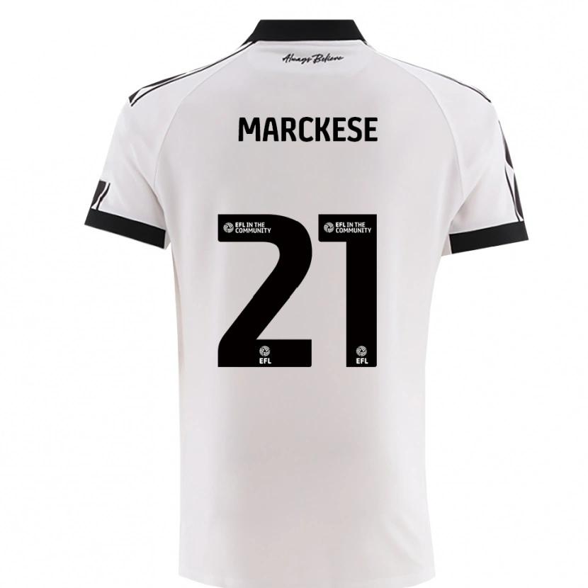 Danxen Kinderen Kaylan Marckese #21 Wit Zwart Uitshirt Uittenue 2025/26 T-Shirt