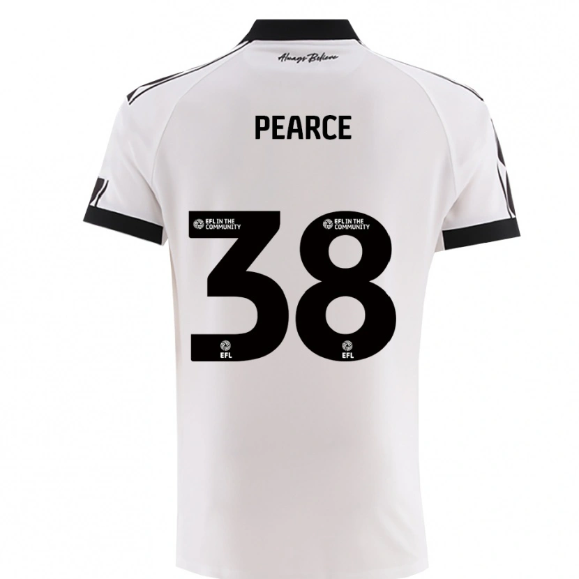 Danxen Kinderen Manon Pearce #38 Wit Zwart Uitshirt Uittenue 2025/26 T-Shirt