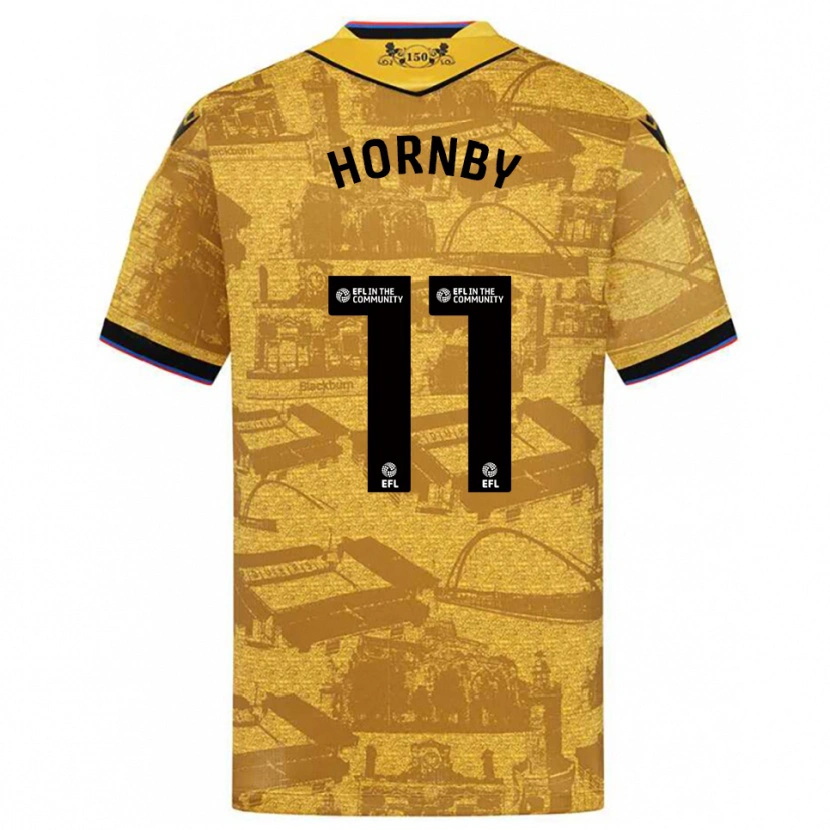 Danxen Kinderen Megan Hornby #11 Goud Zwart Uitshirt Uittenue 2025/26 T-Shirt