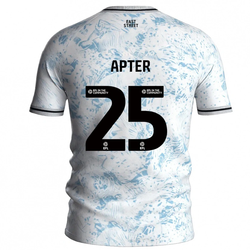 Danxen Kinderen Rob Apter #25 Wit Hemelsblauw Uitshirt Uittenue 2025/26 T-Shirt