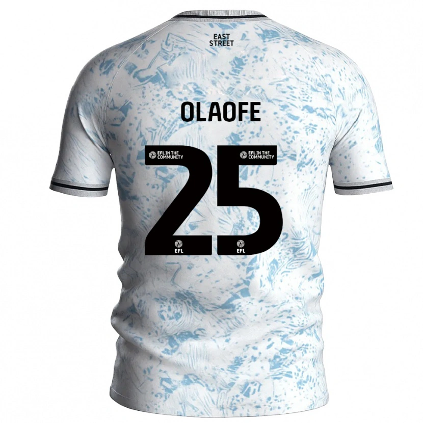Danxen Kinderen Tanto Olaofe #25 Wit Hemelsblauw Uitshirt Uittenue 2025/26 T-Shirt