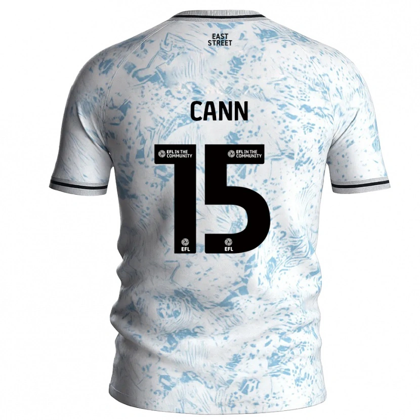 Danxen Kinderen Ethan Cann #15 Wit Hemelsblauw Uitshirt Uittenue 2025/26 T-Shirt