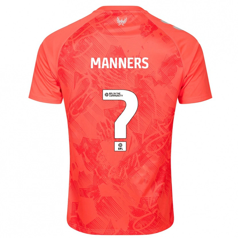 Danxen Kinderen Charlie Manners #0 Oranje Wit Uitshirt Uittenue 2025/26 T-Shirt