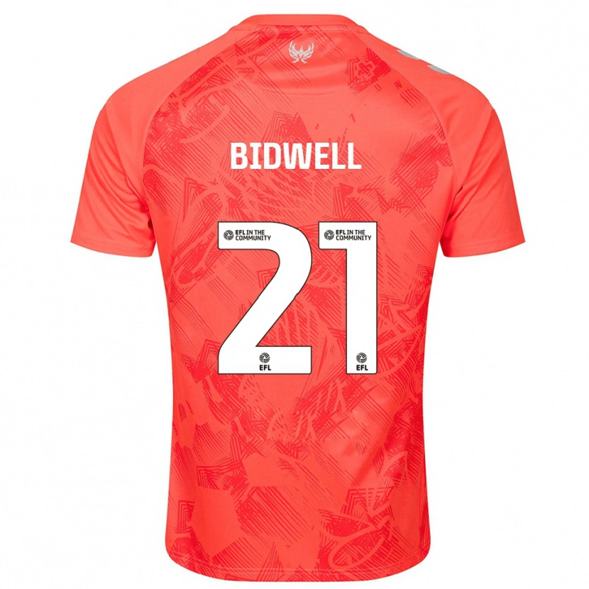 Danxen Kinderen Jake Bidwell #21 Oranje Wit Uitshirt Uittenue 2025/26 T-Shirt
