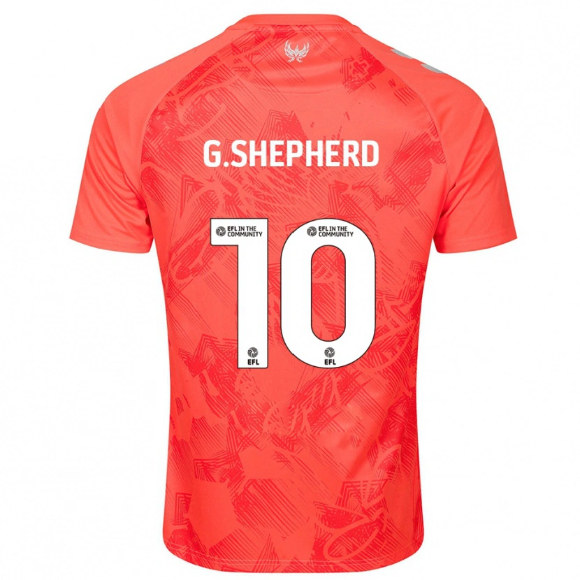 Danxen Kinderen George Shepherd #10 Oranje Wit Uitshirt Uittenue 2025/26 T-Shirt