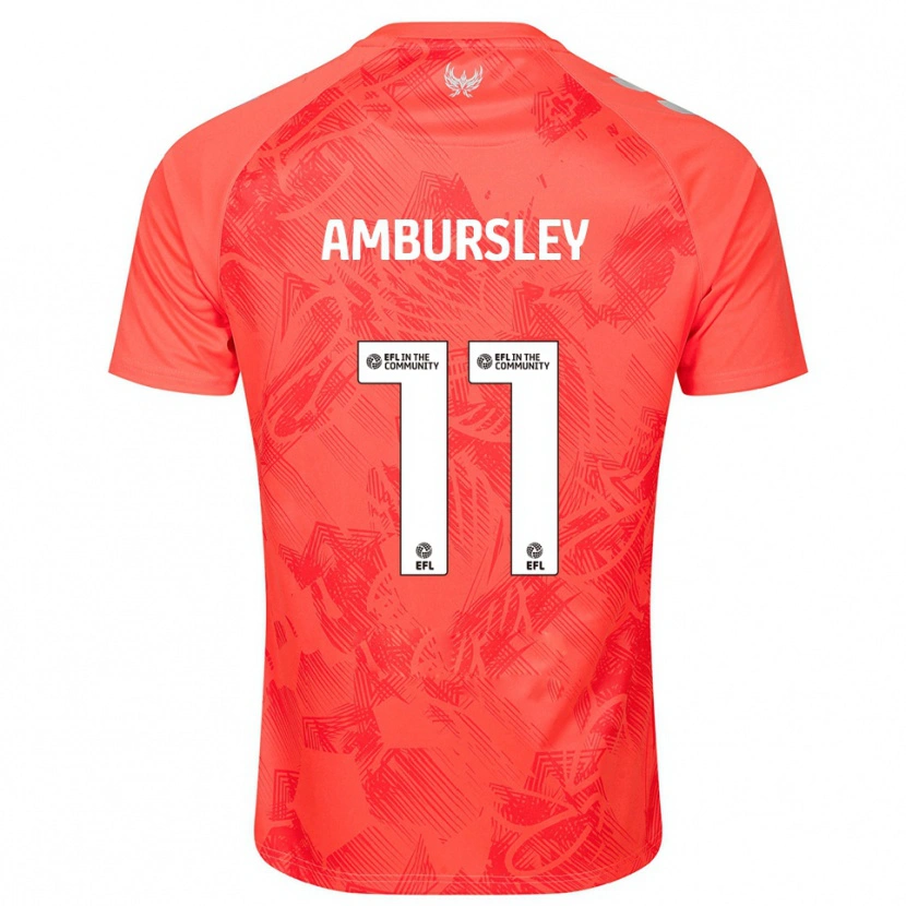 Danxen Kinderen Conrad Ambursley #11 Oranje Wit Uitshirt Uittenue 2025/26 T-Shirt