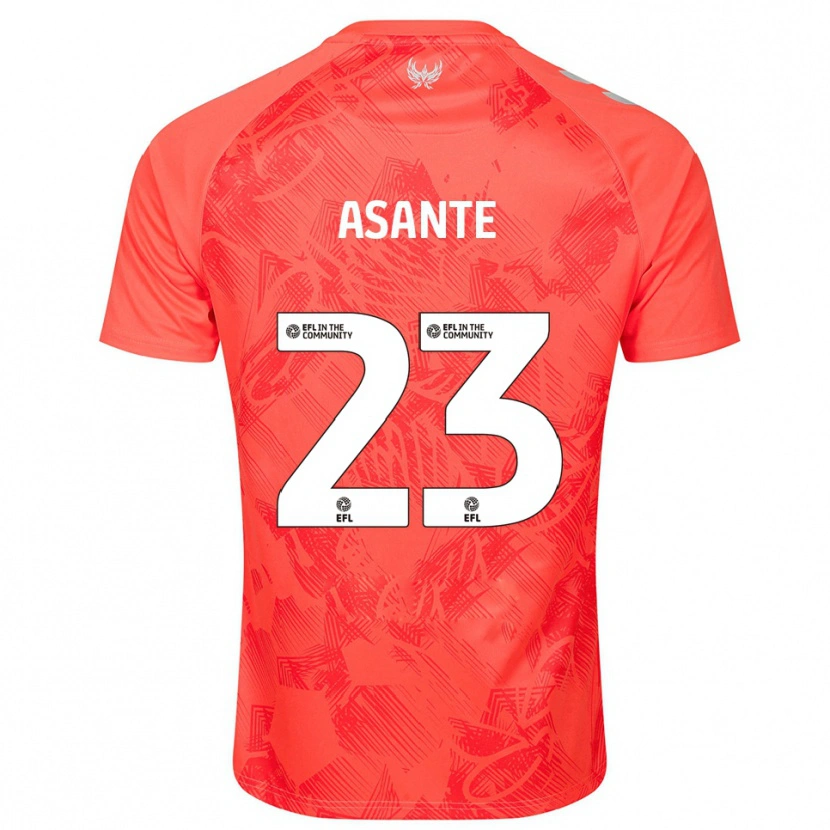 Danxen Kinderen Brandon Thomas-Asante #23 Oranje Wit Uitshirt Uittenue 2025/26 T-Shirt