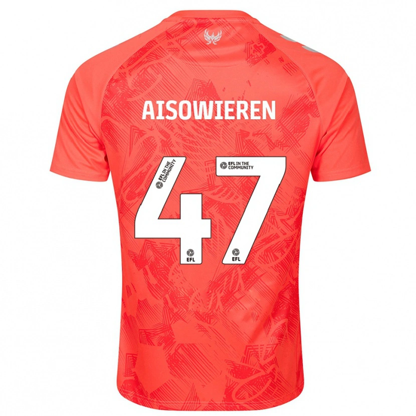 Danxen Kinderen Evan Eghosa Aisowieren #47 Oranje Wit Uitshirt Uittenue 2025/26 T-Shirt