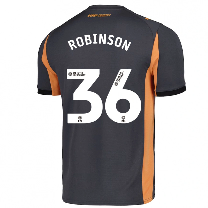 Danxen Kinderen Keilen Robinson #36 Grijs Oranje Zwart Uitshirt Uittenue 2025/26 T-Shirt