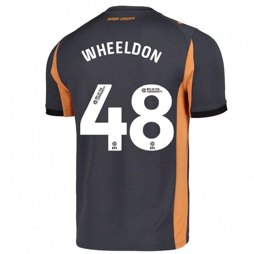 Danxen Kinderen Lennon Wheeldon #48 Grijs Oranje Zwart Uitshirt Uittenue 2025/26 T-Shirt