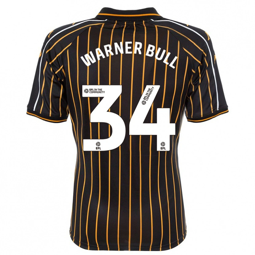 Danxen Kinderen Lucy Warner-Bull #34 Wit Zwart Uitshirt Uittenue 2025/26 T-Shirt