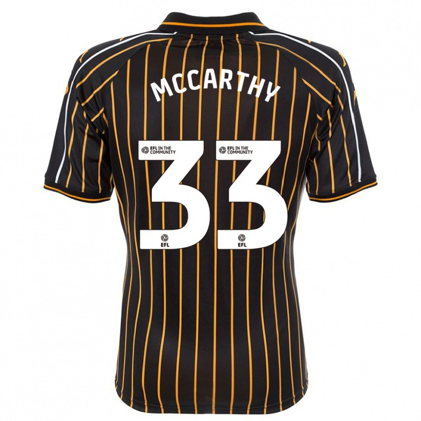 Danxen Kinderen Cathal Mccarthy #33 Wit Zwart Uitshirt Uittenue 2025/26 T-Shirt