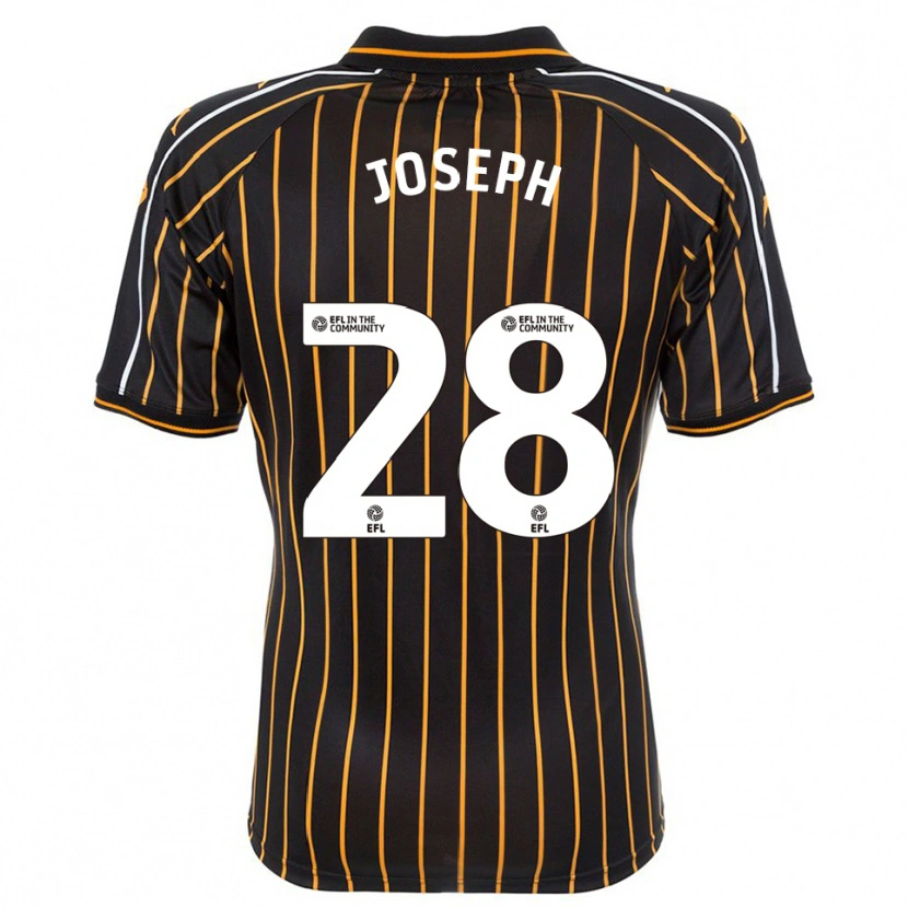 Danxen Kinderen Kyle Joseph #28 Wit Zwart Uitshirt Uittenue 2025/26 T-Shirt