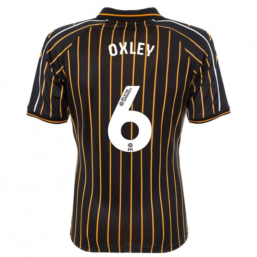 Danxen Kinderen Tilly Oxley #6 Wit Zwart Uitshirt Uittenue 2025/26 T-Shirt