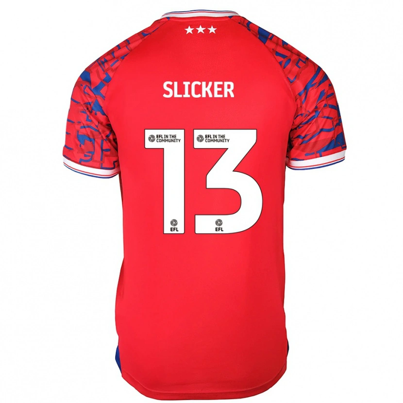 Danxen Kinderen Cieran Slicker #13 Rood Blauw Uitshirt Uittenue 2025/26 T-Shirt