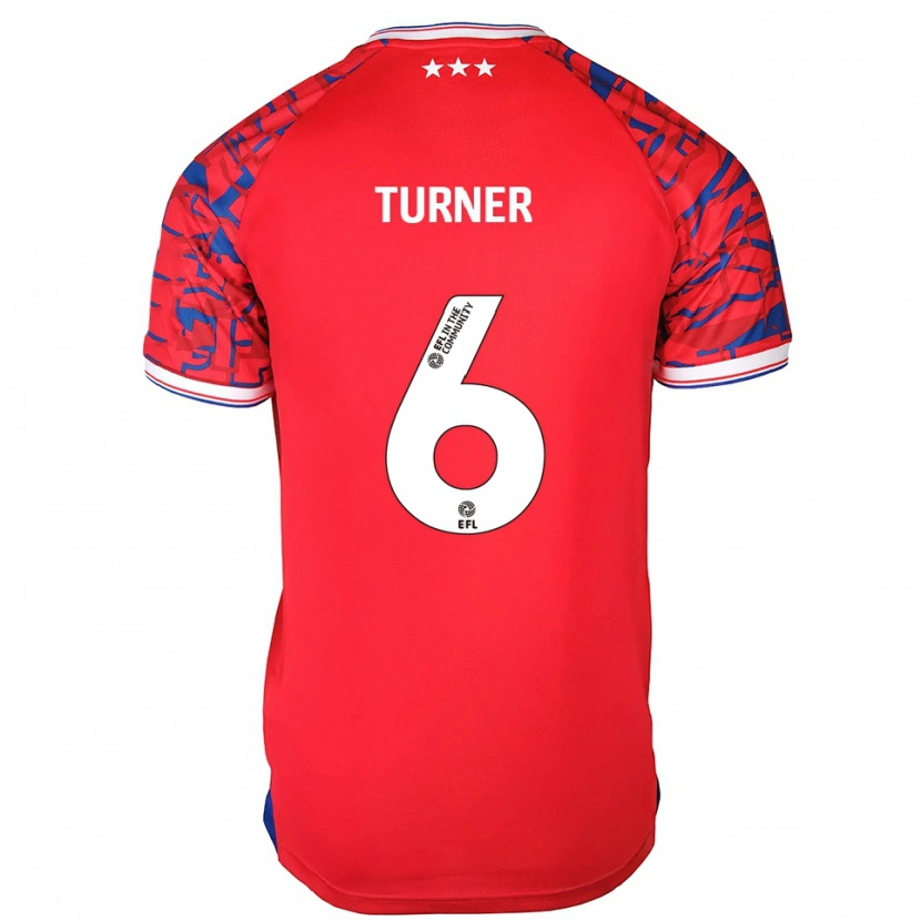 Danxen Kinderen Steven Turner #6 Rood Blauw Uitshirt Uittenue 2025/26 T-Shirt