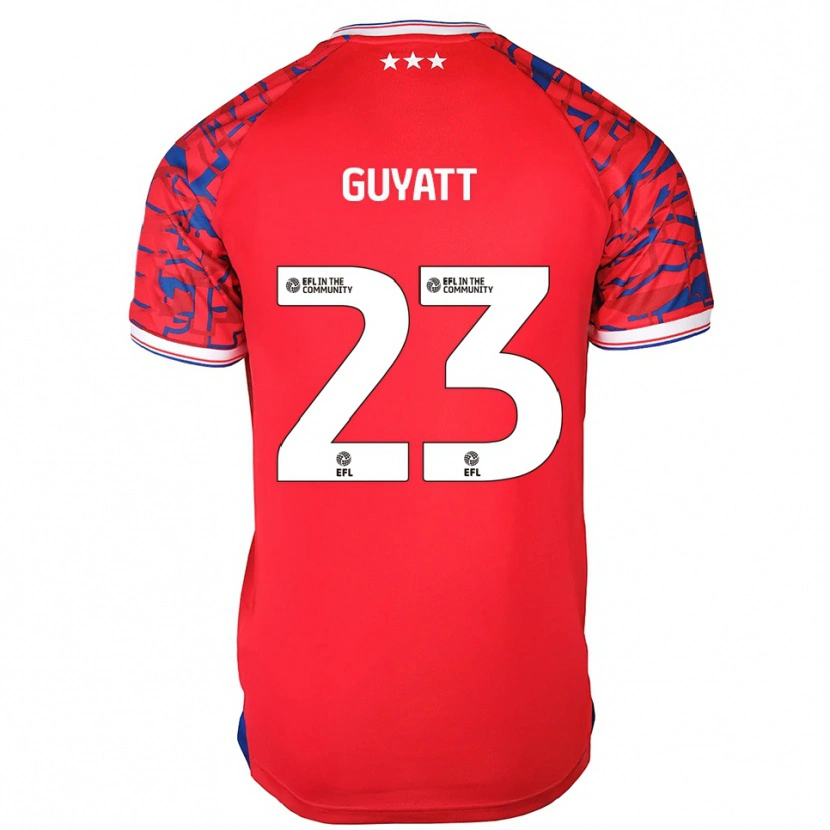Danxen Kinderen Shauna Guyatt #23 Rood Blauw Uitshirt Uittenue 2025/26 T-Shirt
