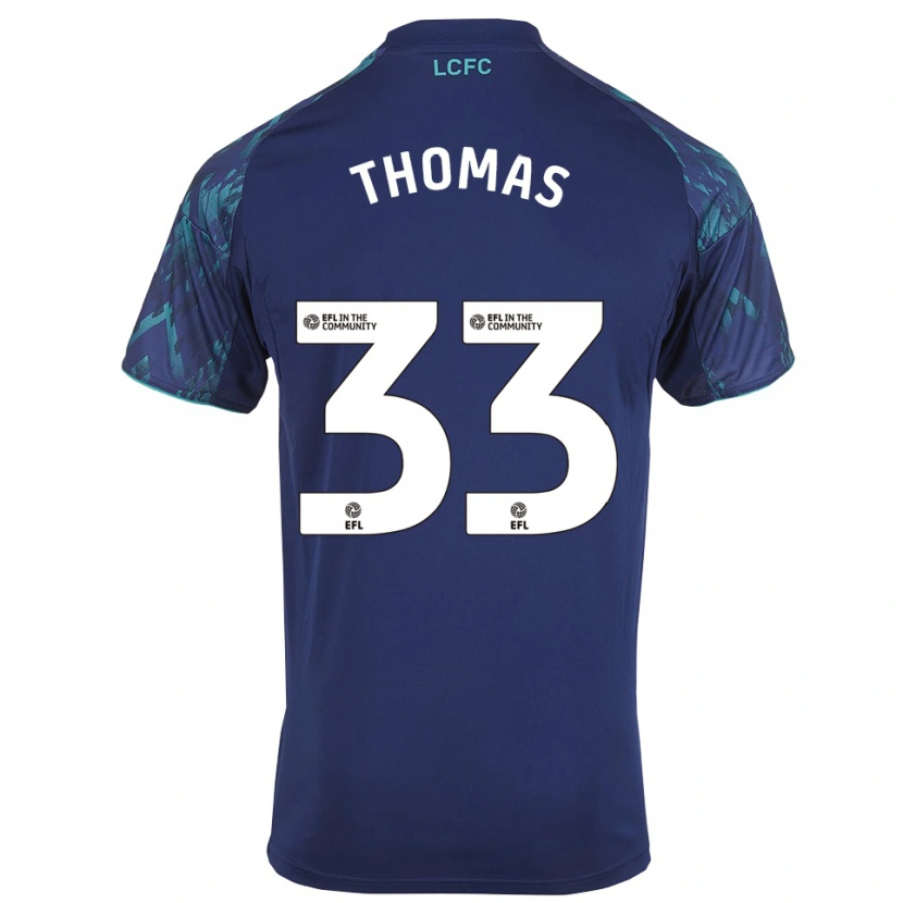 Danxen Kinderen Luke Thomas #33 Marine Groen Wit Uitshirt Uittenue 2025/26 T-Shirt