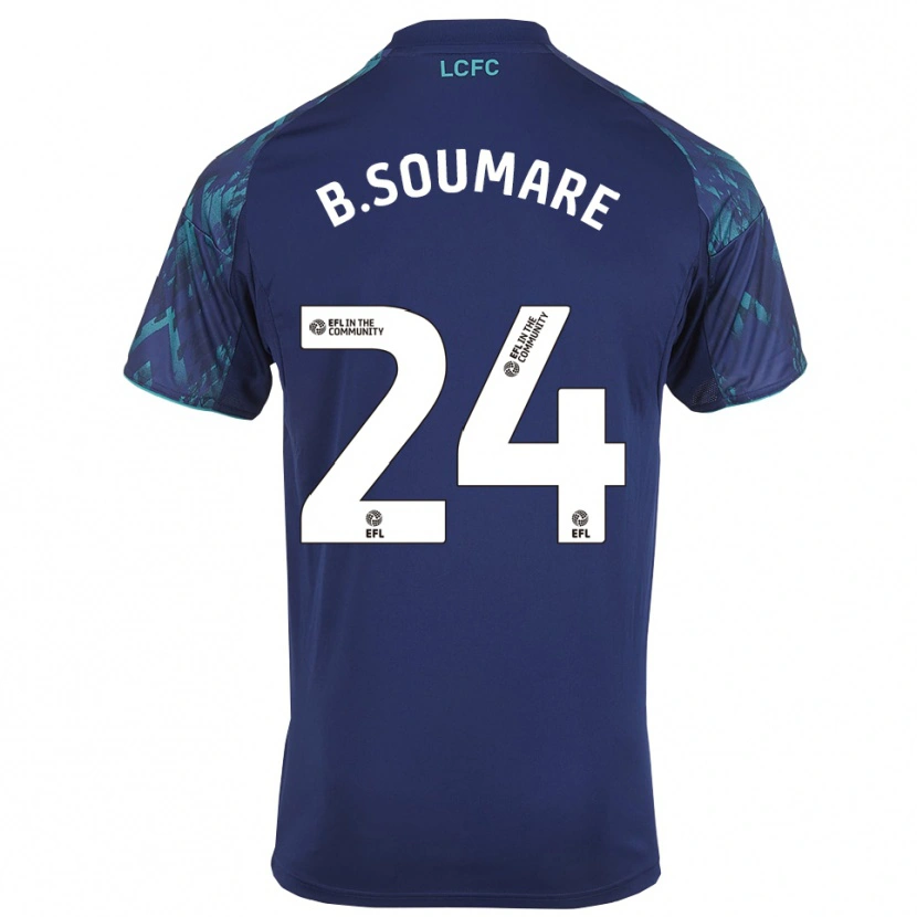 Danxen Kinderen Boubakary Soumaré #24 Marine Groen Wit Uitshirt Uittenue 2025/26 T-Shirt