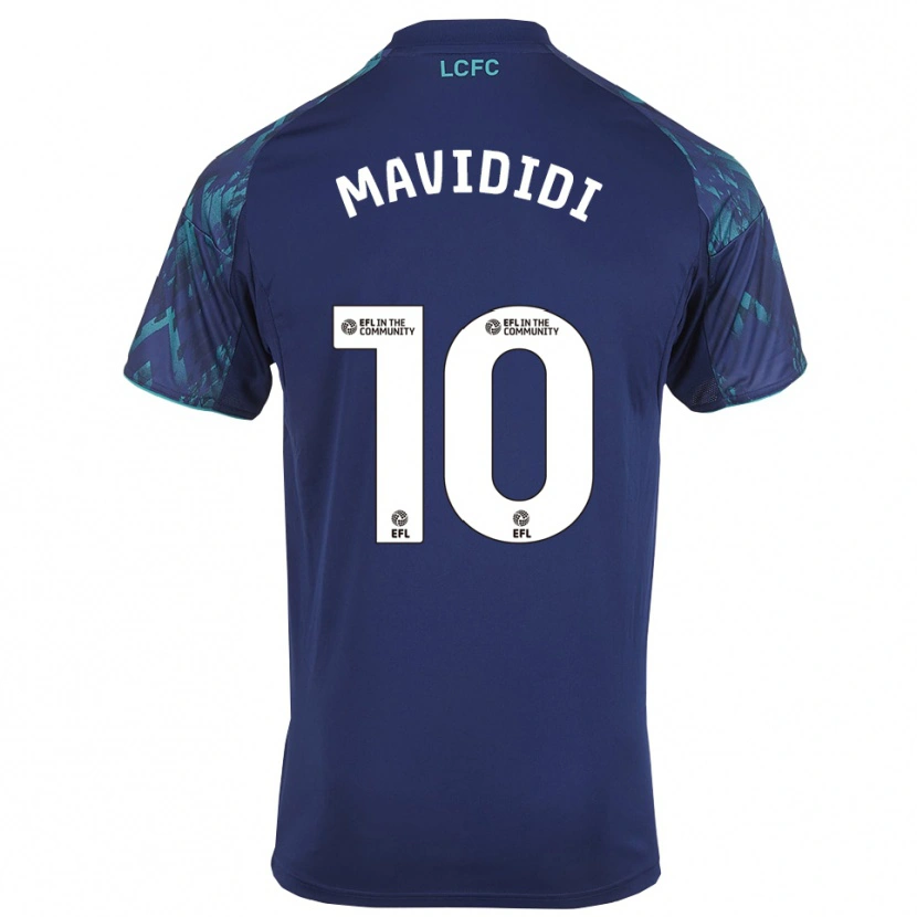 Danxen Kinderen Stephy Mavididi #10 Marine Groen Wit Uitshirt Uittenue 2025/26 T-Shirt