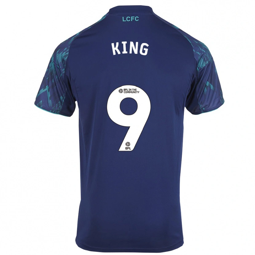 Danxen Kinderen Josh King #9 Marine Groen Wit Uitshirt Uittenue 2025/26 T-Shirt