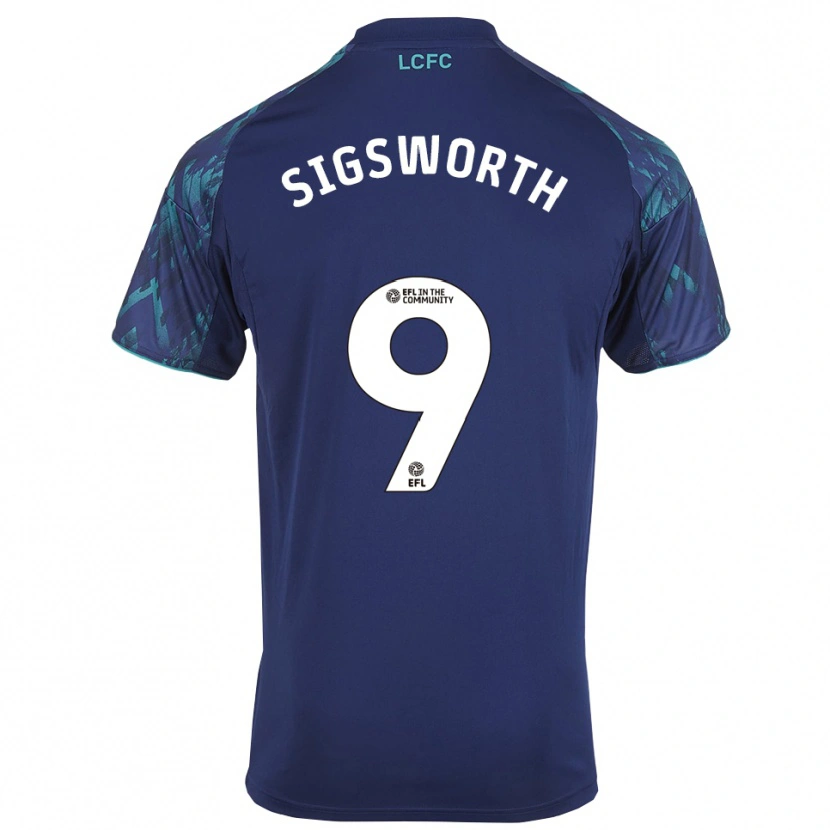 Danxen Kinderen Jessica Sigsworth #9 Marine Groen Wit Uitshirt Uittenue 2025/26 T-Shirt