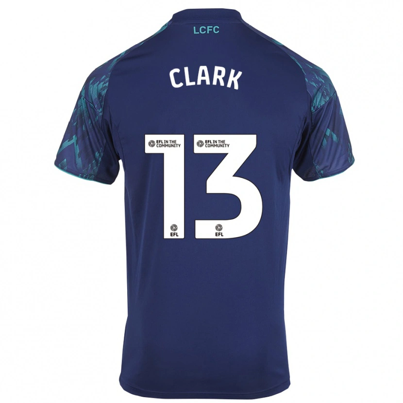 Danxen Kinderen Olivia Clark #13 Marine Groen Wit Uitshirt Uittenue 2025/26 T-Shirt
