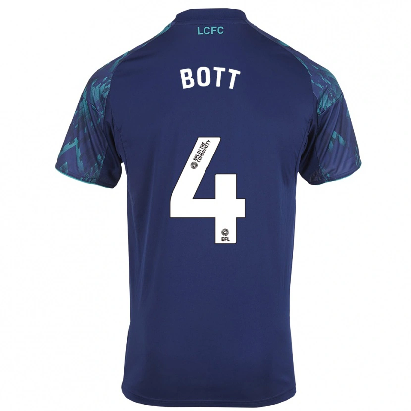 Danxen Kinderen Cj Bott #4 Marine Groen Wit Uitshirt Uittenue 2025/26 T-Shirt