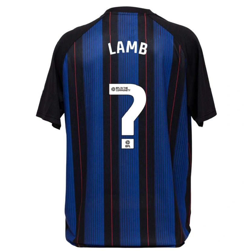 Danxen Kinderen Oliver Lamb #0 Blauw Zwart Uitshirt Uittenue 2025/26 T-Shirt