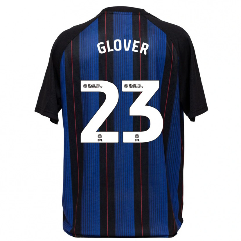 Danxen Kinderen Tom Glover #23 Blauw Zwart Uitshirt Uittenue 2025/26 T-Shirt