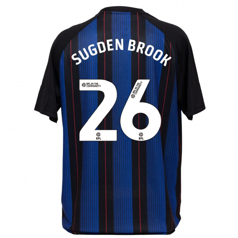 Danxen Kinderen Darcie Sugden-Brook #26 Blauw Zwart Uitshirt Uittenue 2025/26 T-Shirt