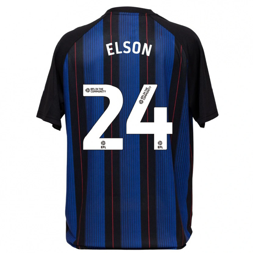 Danxen Kinderen Kacie Elson #24 Blauw Zwart Uitshirt Uittenue 2025/26 T-Shirt