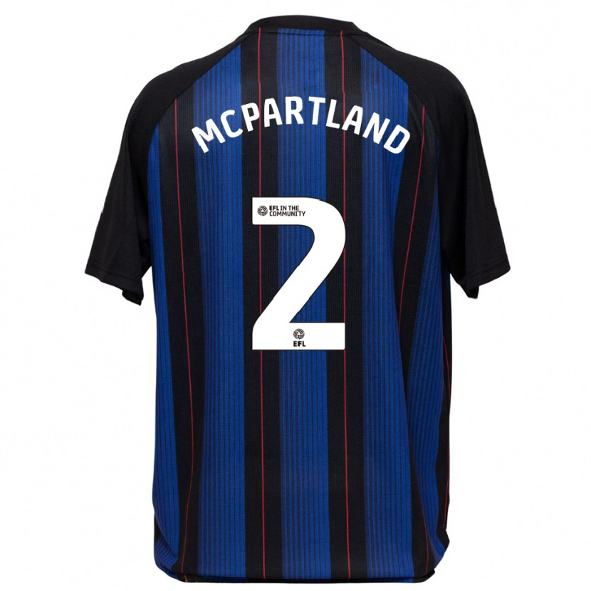 Danxen Kinderen Will Mcpartland #2 Blauw Zwart Uitshirt Uittenue 2025/26 T-Shirt