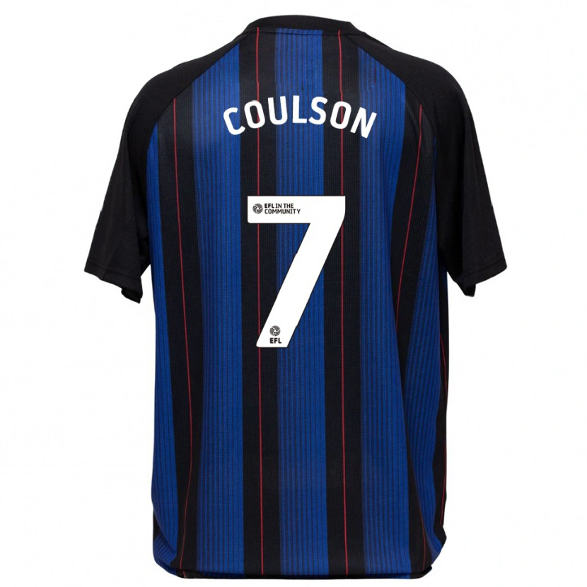 Danxen Kinderen Frankie Coulson #7 Blauw Zwart Uitshirt Uittenue 2025/26 T-Shirt
