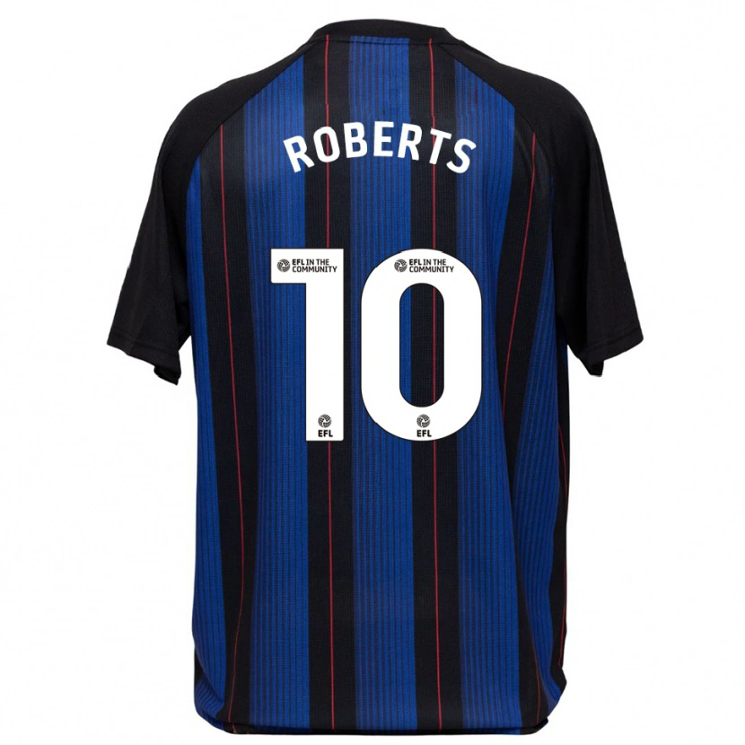 Danxen Kinderen Joe Roberts #10 Blauw Zwart Uitshirt Uittenue 2025/26 T-Shirt