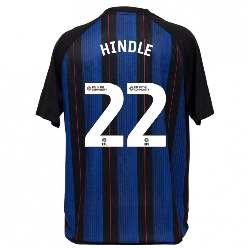Danxen Kinderen Rachel Hindle #22 Blauw Zwart Uitshirt Uittenue 2025/26 T-Shirt