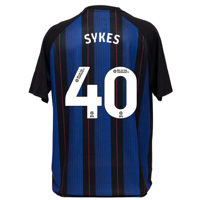 Danxen Kinderen Cain Sykes #40 Blauw Zwart Uitshirt Uittenue 2025/26 T-Shirt