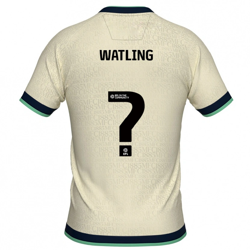 Danxen Kinderen Ciara Watling #0 Champagne Marine Uitshirt Uittenue 2025/26 T-Shirt