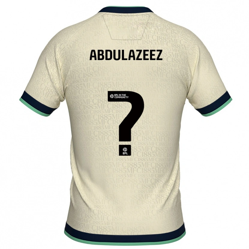 Danxen Kinderen Abdulahi Abdulazeez #0 Champagne Marine Uitshirt Uittenue 2025/26 T-Shirt