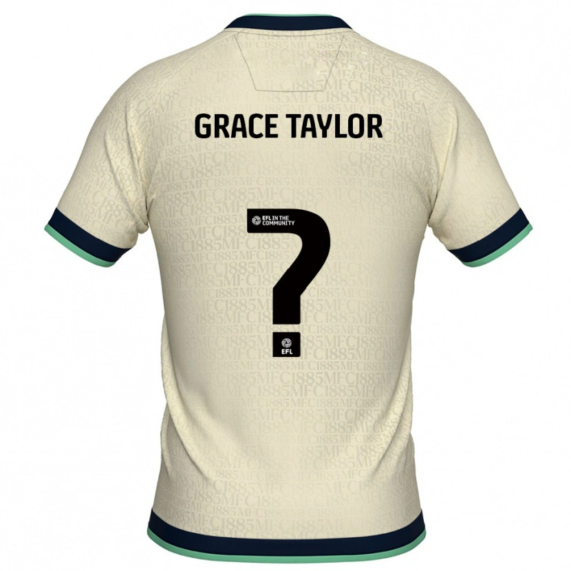 Danxen Kinderen Grace Taylor #0 Champagne Marine Uitshirt Uittenue 2025/26 T-Shirt