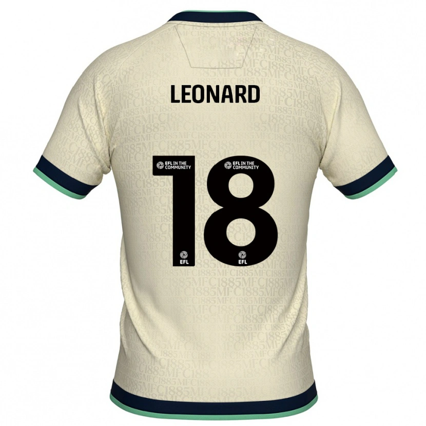 Danxen Kinderen Ryan Leonard #18 Champagne Marine Uitshirt Uittenue 2025/26 T-Shirt