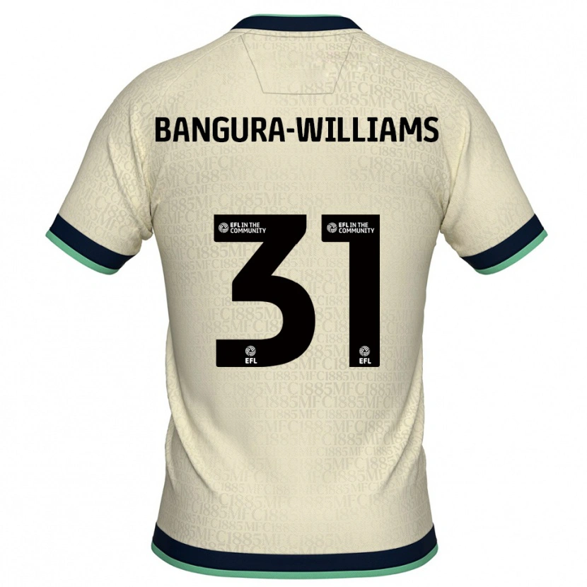 Danxen Kinderen Ra'ees Bangura-Williams #31 Champagne Marine Uitshirt Uittenue 2025/26 T-Shirt