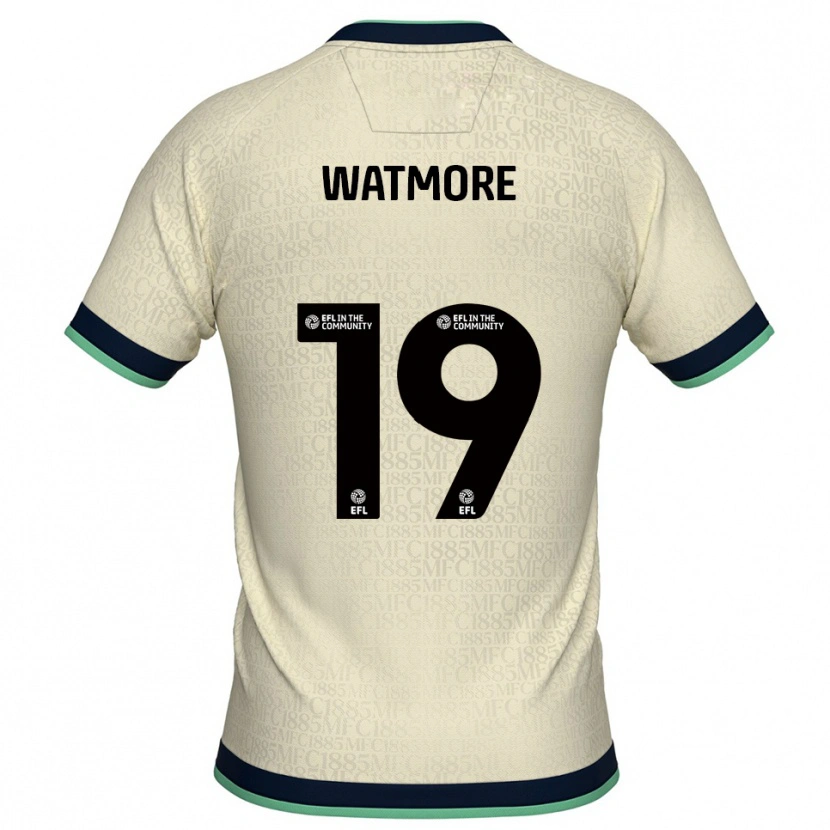 Danxen Kinderen Duncan Watmore #19 Champagne Marine Uitshirt Uittenue 2025/26 T-Shirt