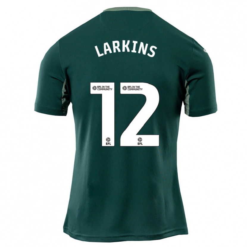 Danxen Kinderen Anna Larkins #12 Groen Wit Paars Uitshirt Uittenue 2025/26 T-Shirt
