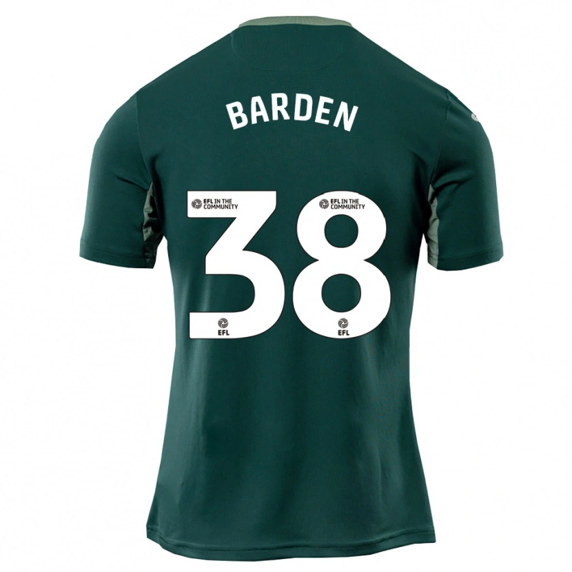 Danxen Kinderen Daniel Barden #38 Groen Wit Paars Uitshirt Uittenue 2025/26 T-Shirt